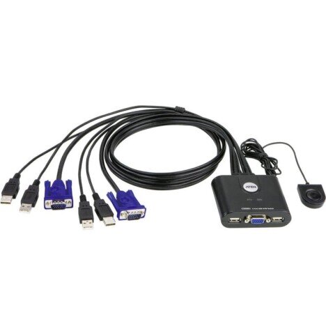 Switch KVM Aten CS22U, 2 x USB, 0.9m